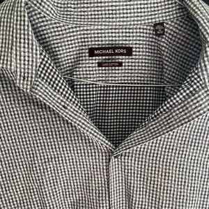 Michael Kors Honeycomb Dress Shirt - 19 35/36 Tall - Big & Tall